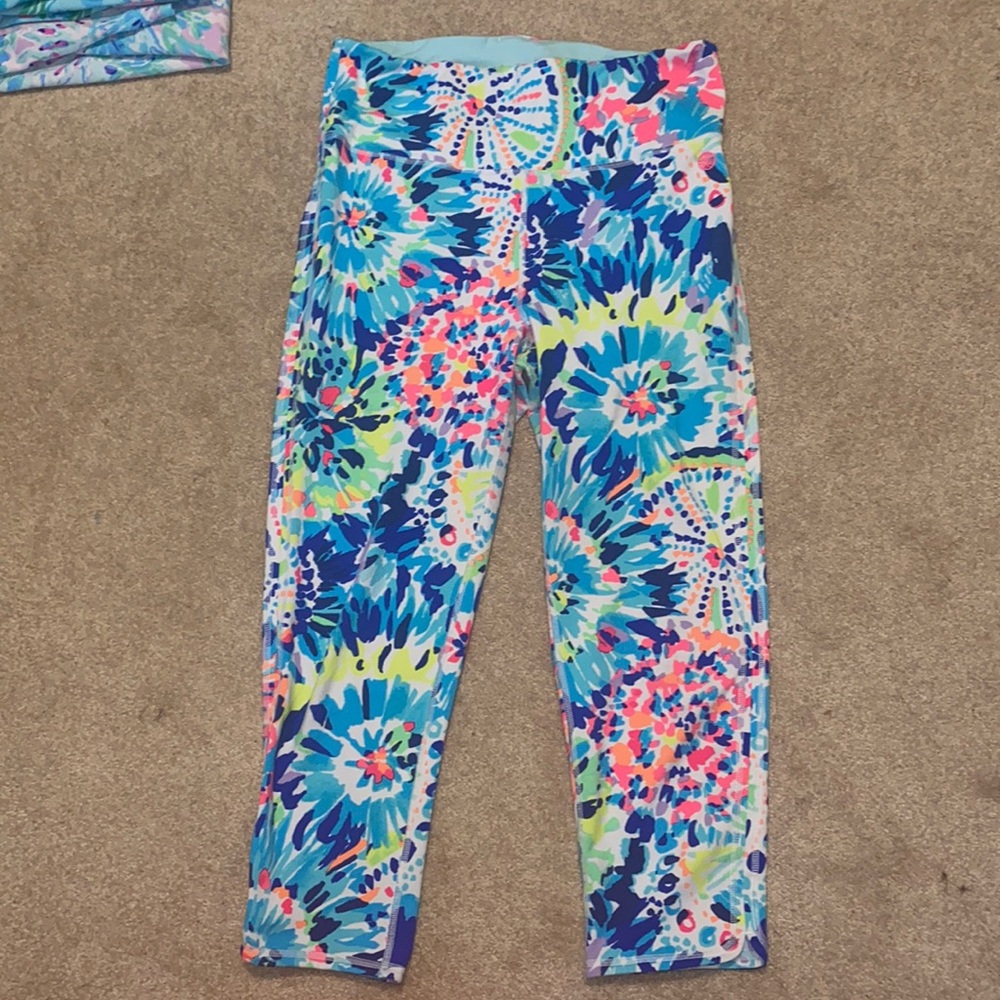 Lilly Pulitzer Tie Dye Printed Exercise Leggings